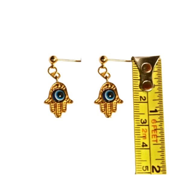 EYE OF HORUS EARRINGS - Picture 4 of 6